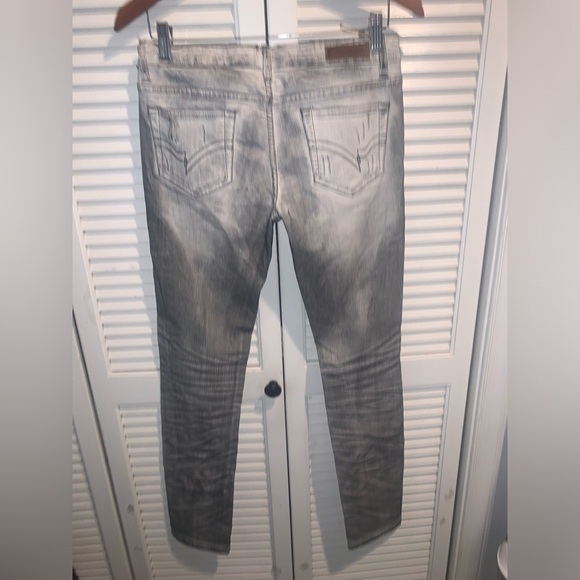 NWT Machine lowrise distressed skinny jeans Women’s size 9 light grey - Picture 5 of 8